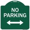 Signmission No Parking With Bidirectional Arrow Heavy-Gauge Aluminum Architectural Sign, 18" x 18", GW-1818-9819 A-DES-GW-1818-9819 - alternate 1